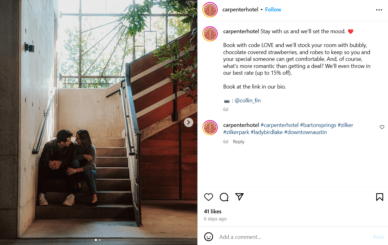 Sale Post by @carpenterhotel on Instagram