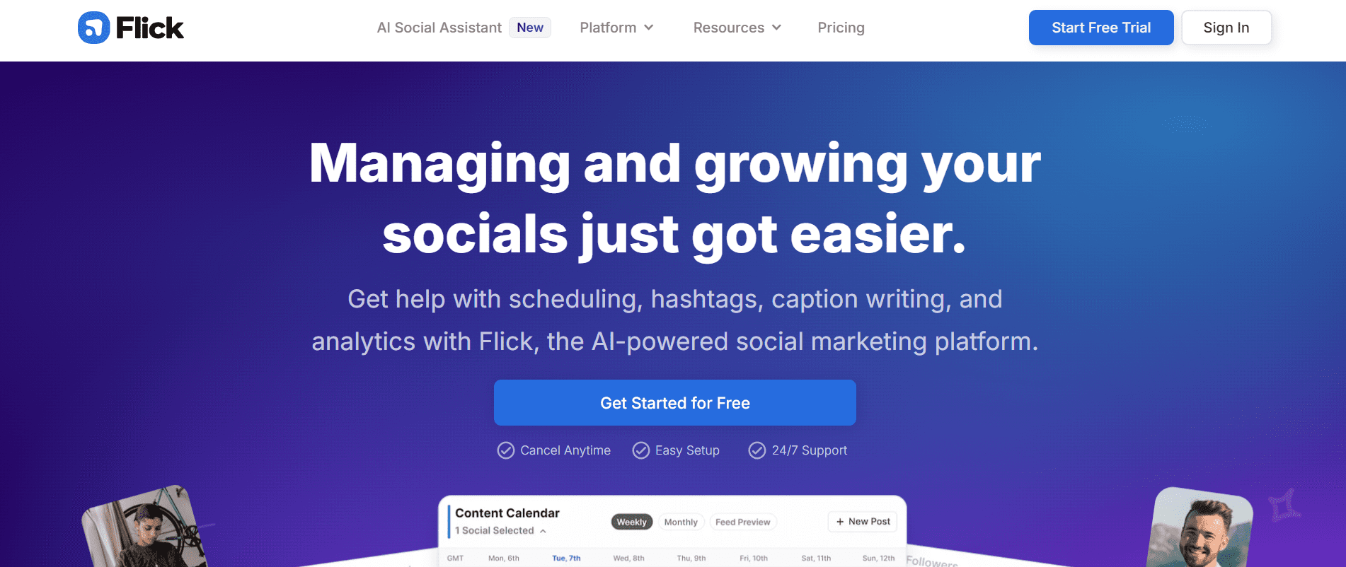 Flick Landing Page