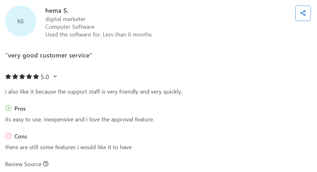 Is Ocoya Pricing Justified? Here's What You’re Really Paying For 13 A Review for Social Champ's Customer Support on Capterra