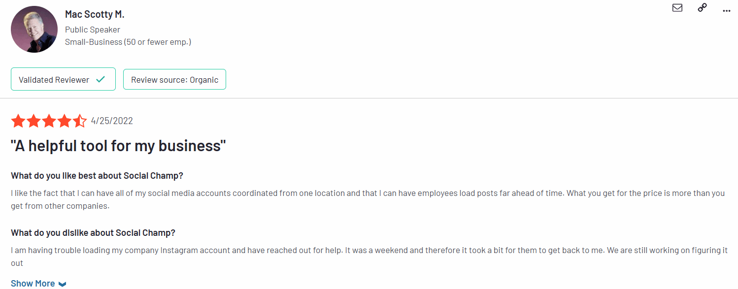 Is Vista Social Pricing Worth the Cost? Here's What You're Actually Paying For 15 A Review for Social Champ on G2