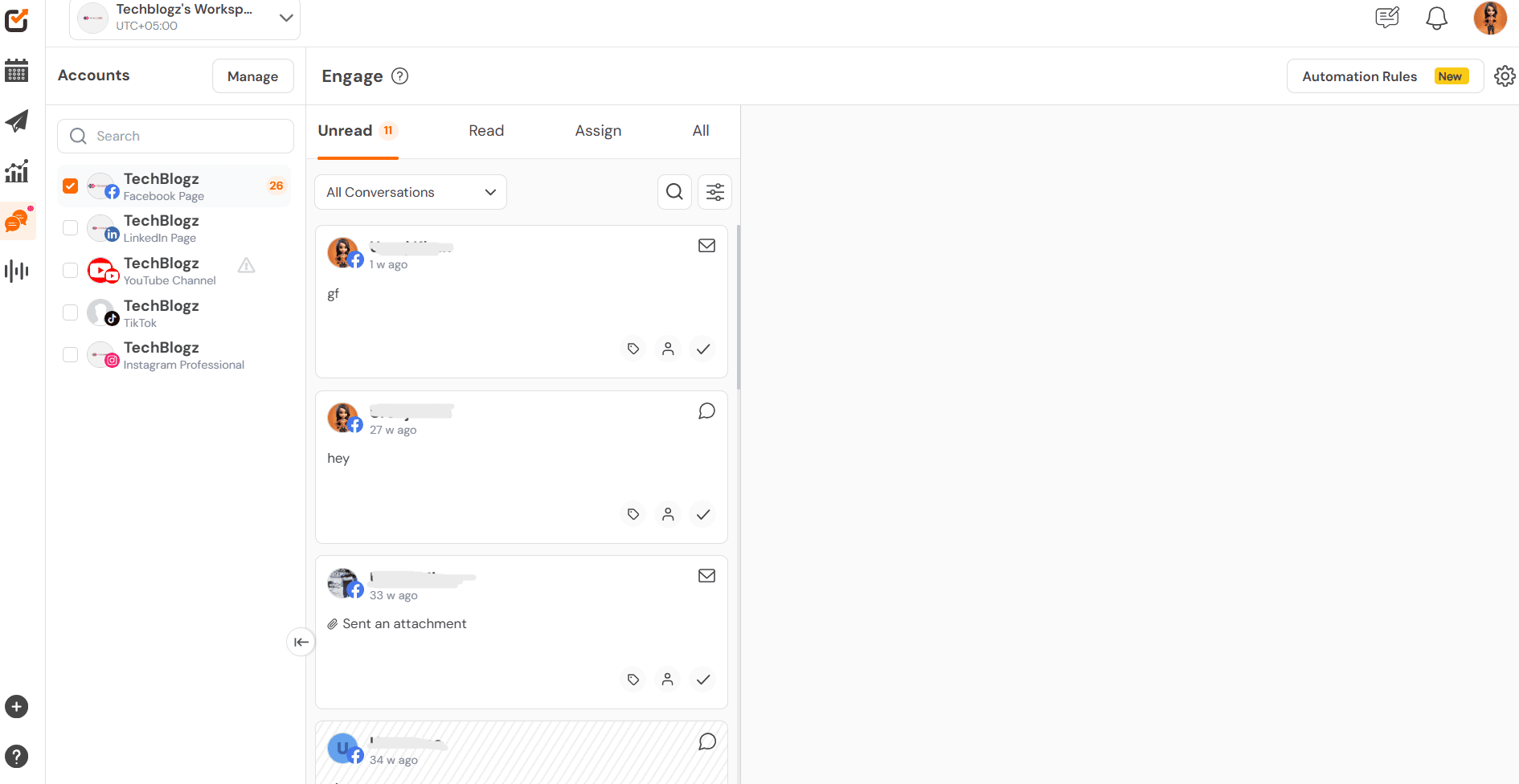 Social Champ’s Engage Feature