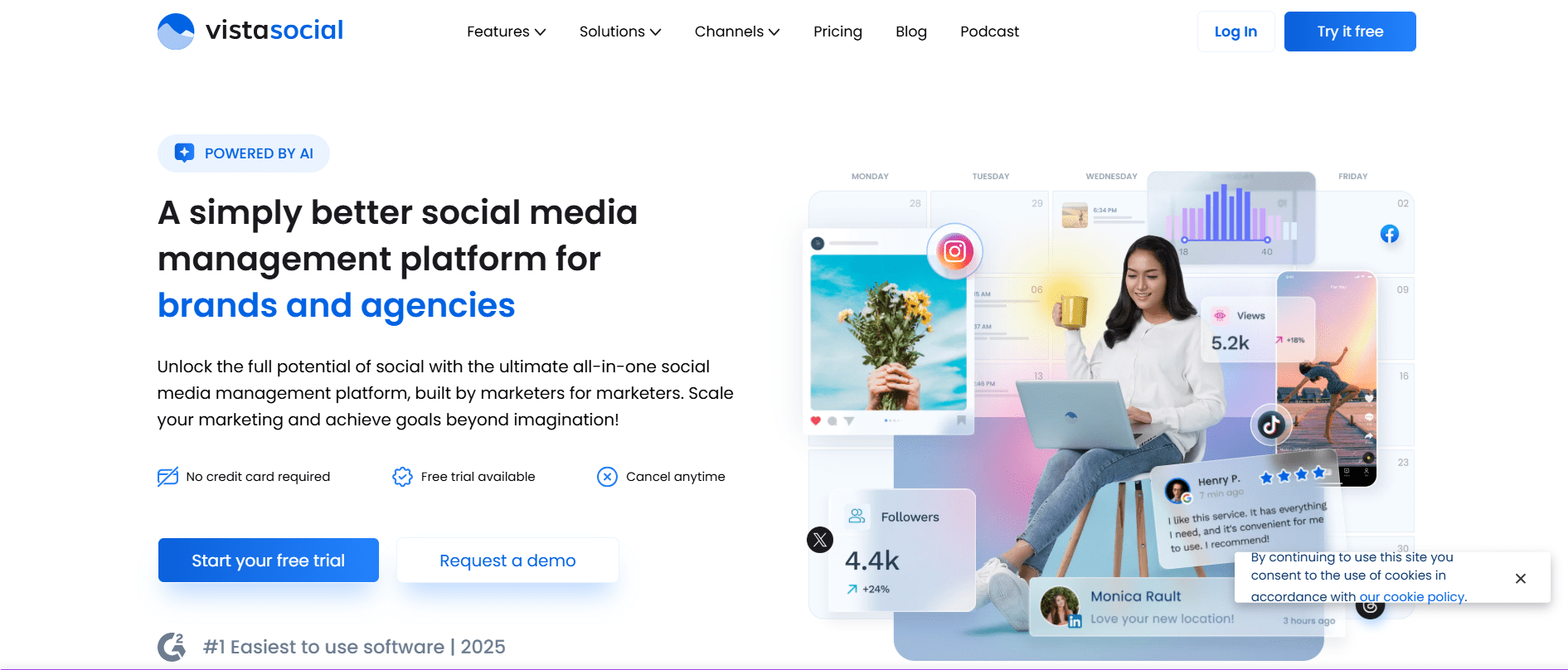 Is Vista Social Pricing Worth the Cost? Here's What You're Actually Paying For 7 Vista Social's Homepage
