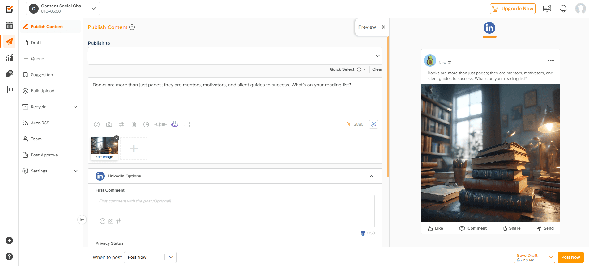 How to Schedule LinkedIn Posts in 2025: Quick and Easy Guide 13 Create Your Post for LinkedIn