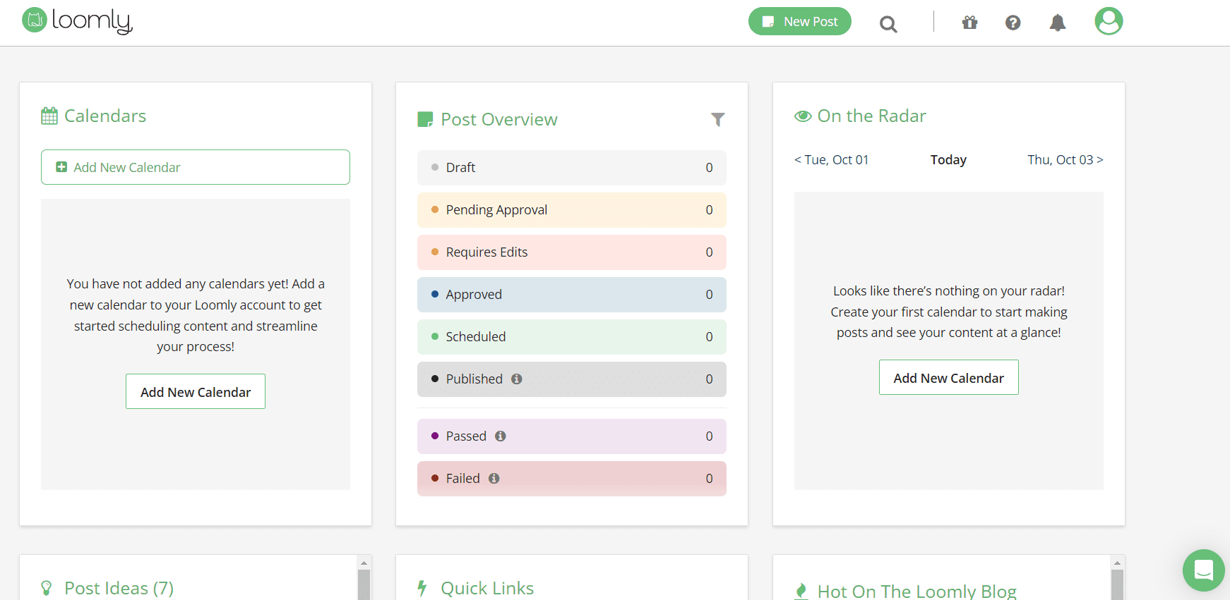 Top 15 LinkedIn Management Tools to Elevate Your Brand in 2025 12 Loomly's Dashboard