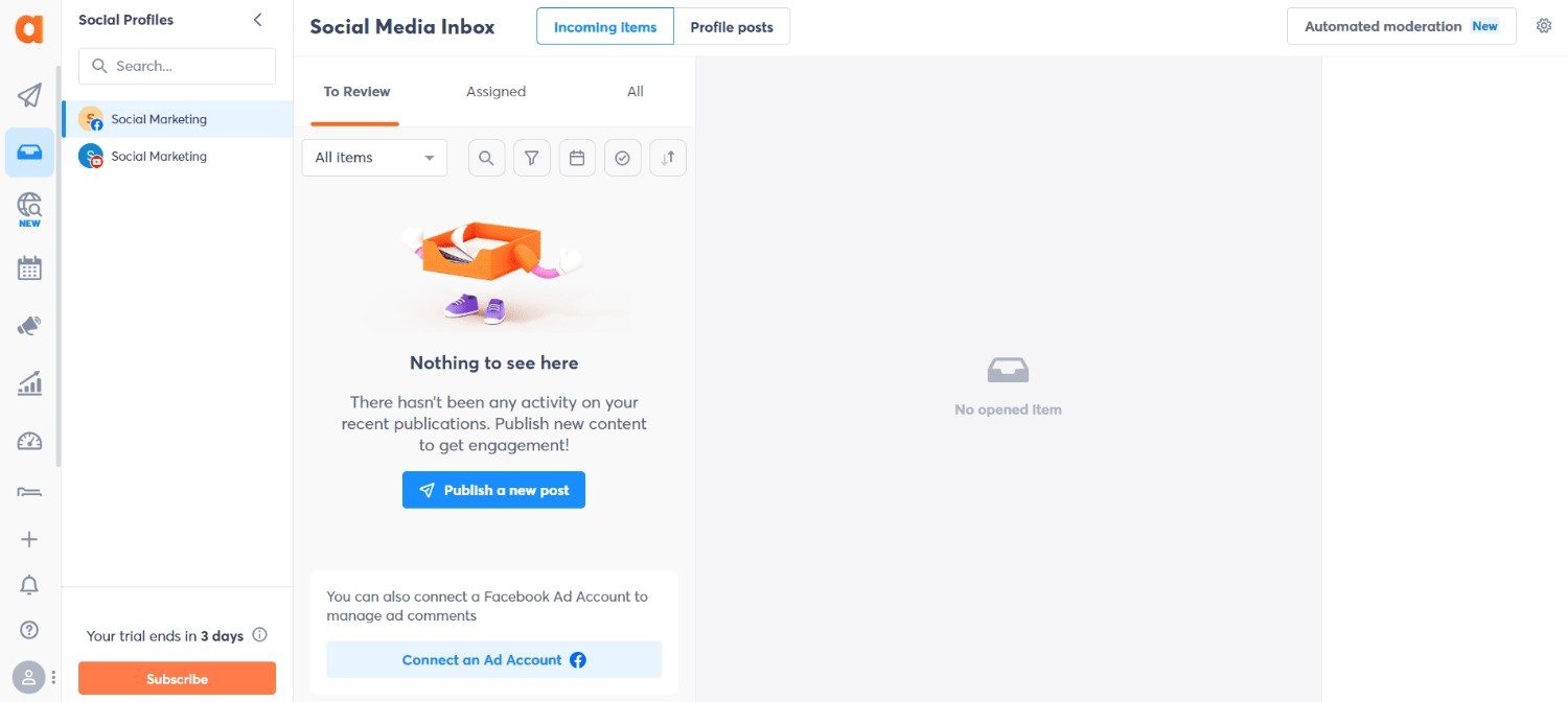 Top 20+ Google Business Profile (GBP) Management Tools in 2026 (Test & Tried) 6 Agorapulse's Dashboard
