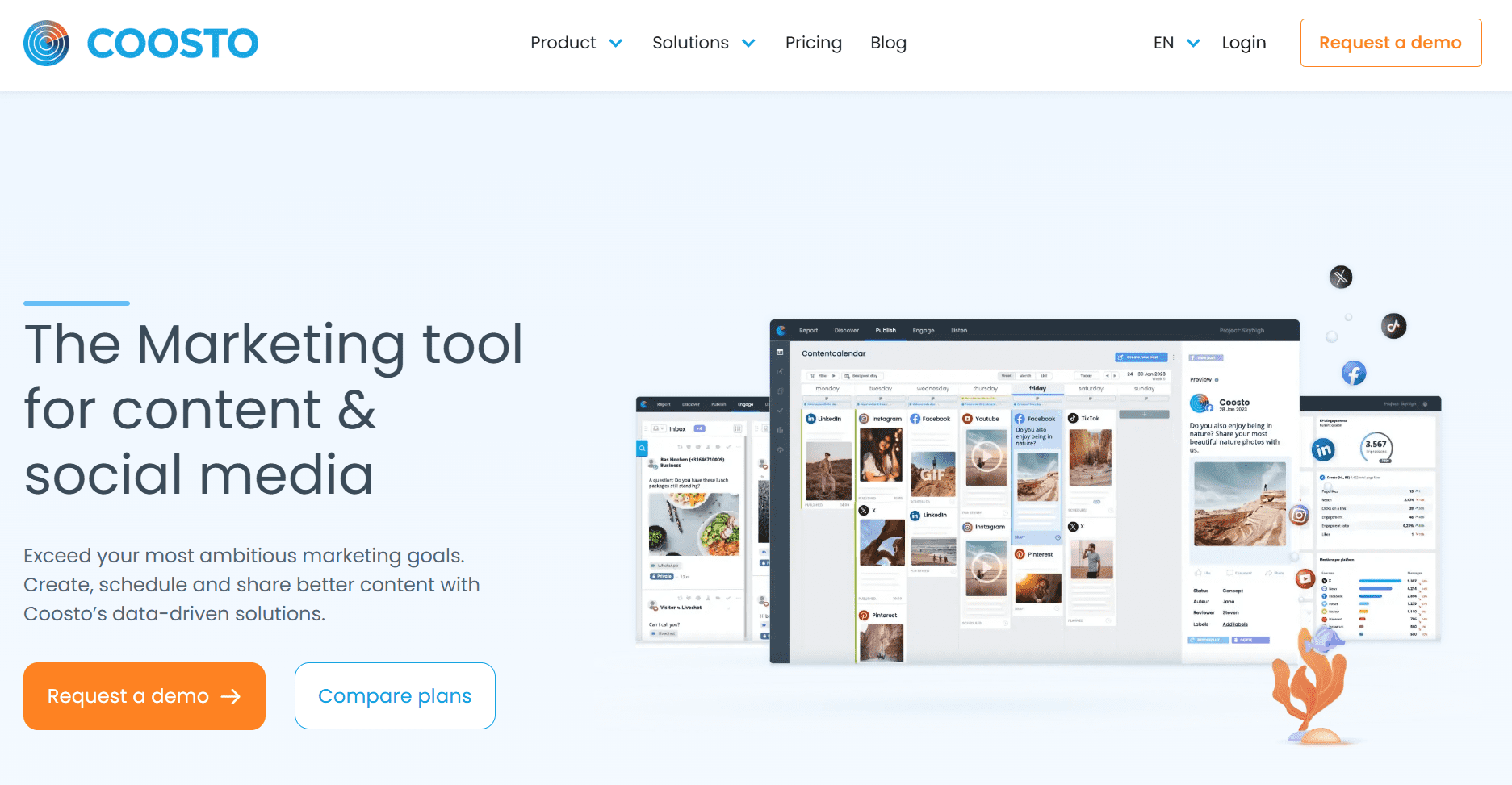 Everything You Need to Know About Coosto Pricing 6 Coosto’s Landing Page