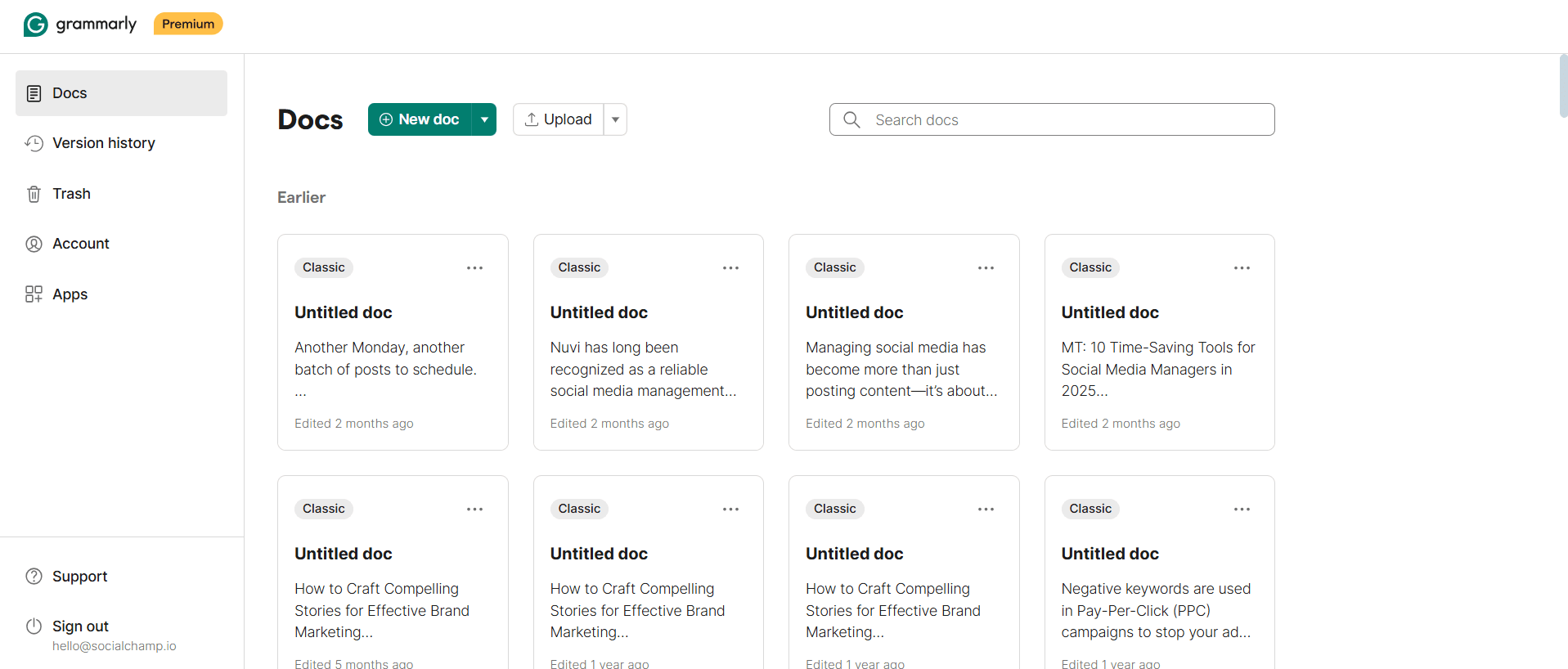 Our Team Tested 70+ Productivity Tools - Here Are Our Top 15 Picks 13 Grammarly's Dashboard