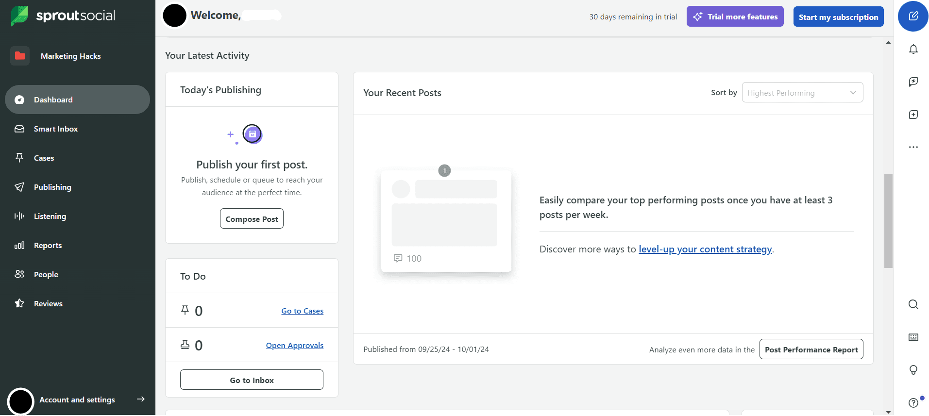 7 Best Social Media Management Tools for Dentists in 2025 11 Sprout Social's Dashboard