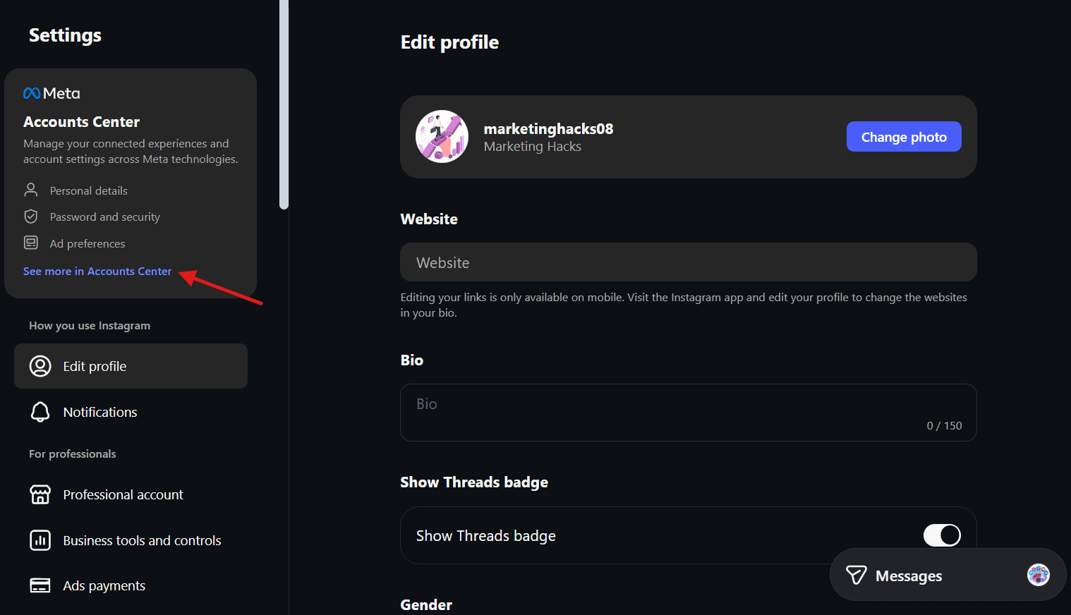 How to Change Your Name on Instagram in 2026: Complete Guide 16 Click “See More in Accounts Center”