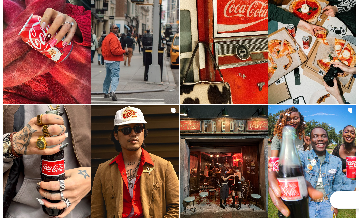 Coca-Cola's Instagram Grid