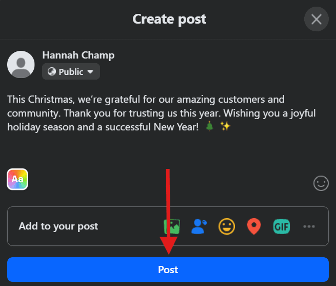 How to Make a Post Shareable on Facebook (Ultimate Guide for 2026) 9 Click “Post”