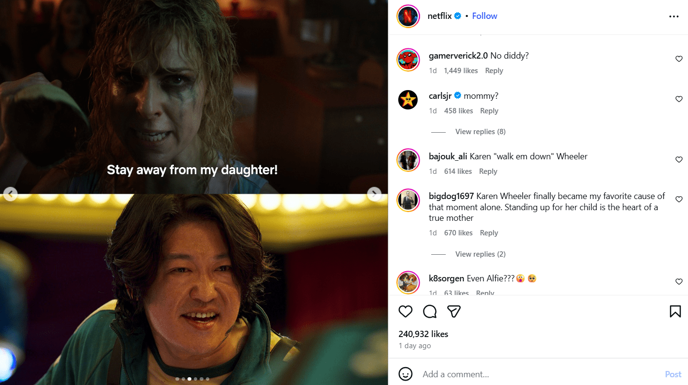 Things to Learn from Netflix Marketing: How it Wins the Audience Every Time? 7 A Meme Posted by Netflix on Instagram