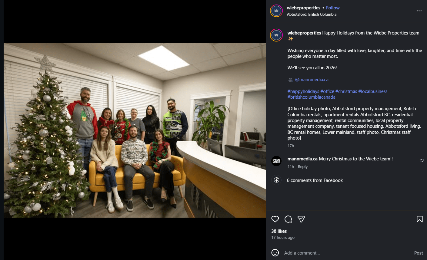 Social Media Marketing for Property Management: A Guide for Mixed-Use Property Managers 16 Instagram Post Featuring Property Staff Members
