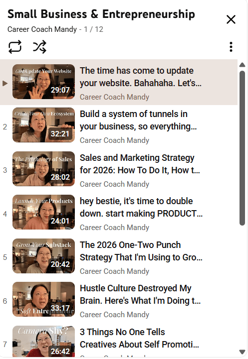 A Cohesive Playlist by Career Coach Mandy