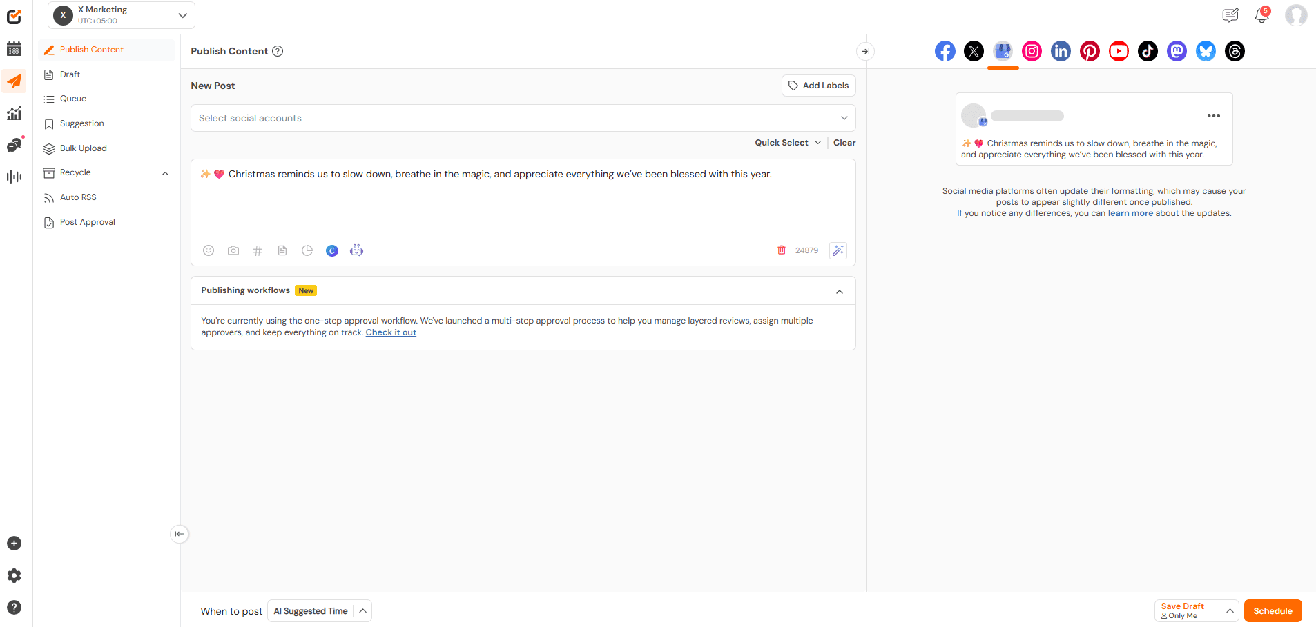 Social Champ's Dashboard