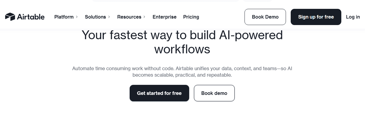 15 Best Social Media Advertising Software in 2026 (Compared + Use Cases) 14 Airtable's Webpage
