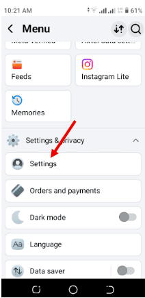 Go to Settings